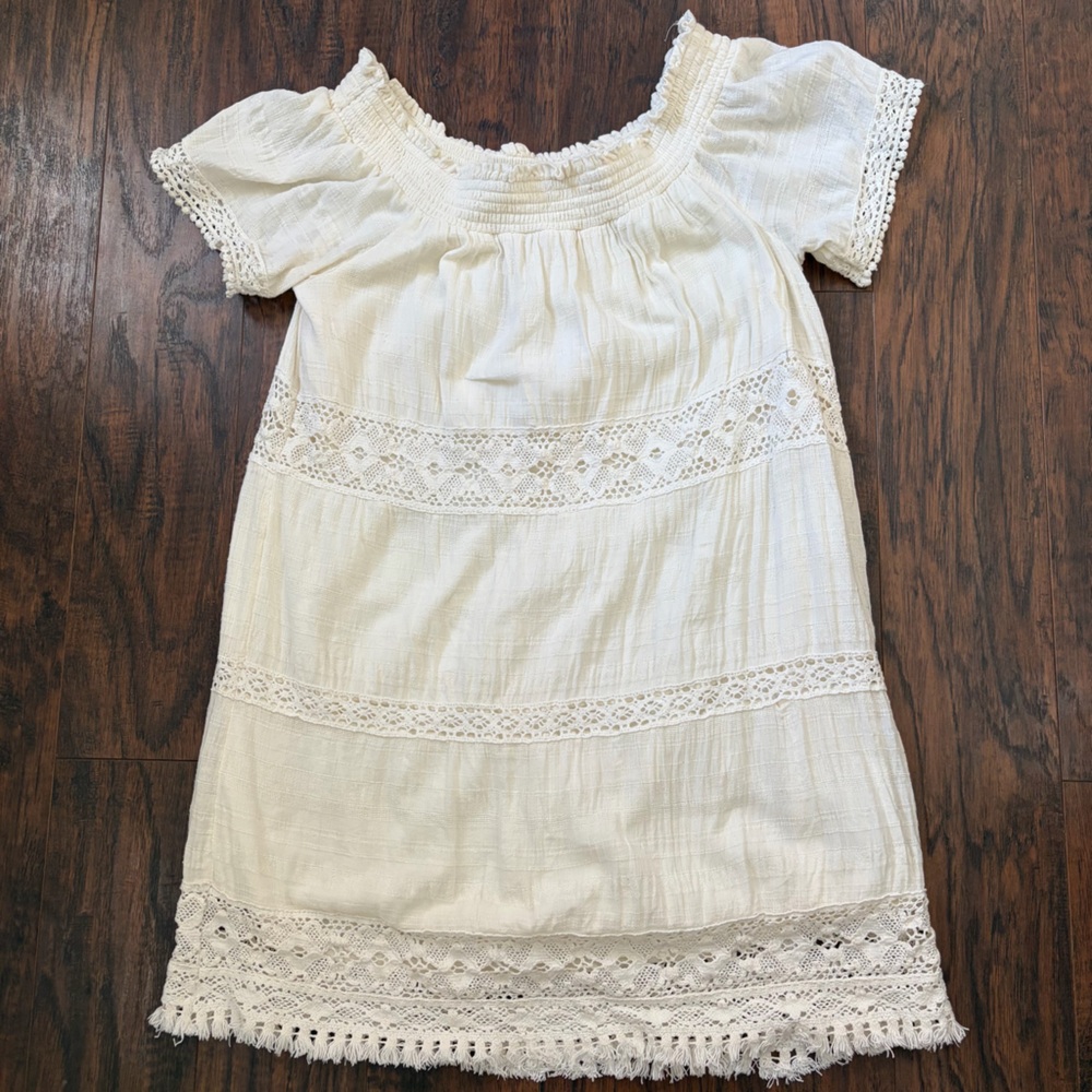 American Eagle Crotched Lace Boho Prairie Dress